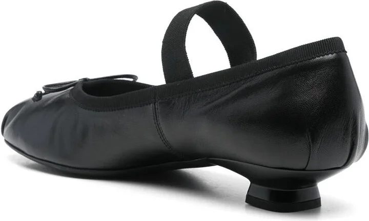 Miu Miu Logo-Intarsia Ballet Flats - Image 3