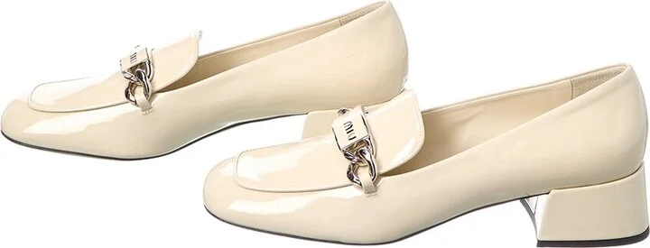 Miu Miu Logo Patent Loafer (Authentic Pre-Loved) - Image 2