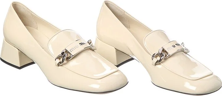 Miu Miu Logo Patent Loafer (Authentic Pre-Loved)