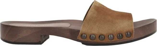 Miu Miu Logo-Printed Slides