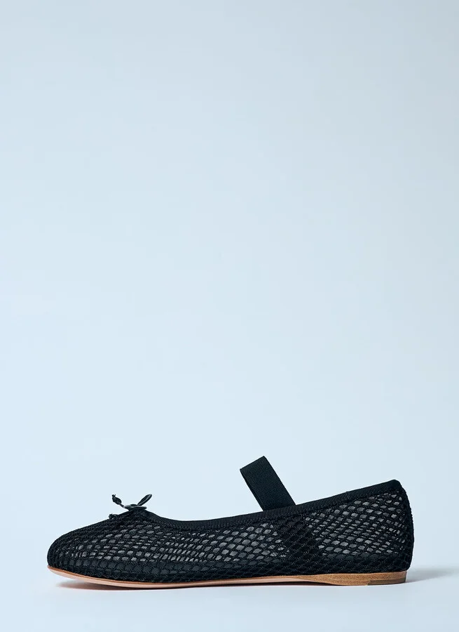 Miu Miu Mesh Ballerina Flats - Woman Flats Black Eu - 36 - Image 4