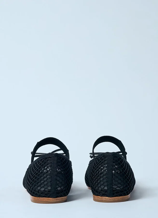 Miu Miu Mesh Ballerina Flats - Woman Flats Black Eu - 36 - Image 6
