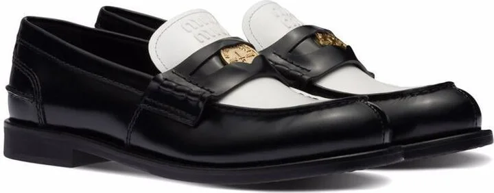 Miu Miu Mocassini Spazzolato Bicolore - Image 2