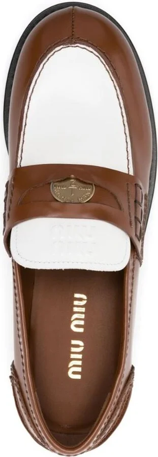 Miu Miu Mocassini Spazzolato Bicolore - Image 4