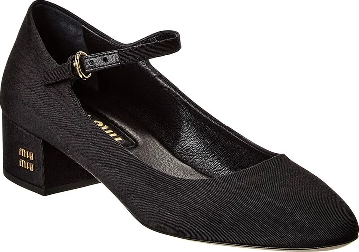 Miu Miu Moire Canvas Pump