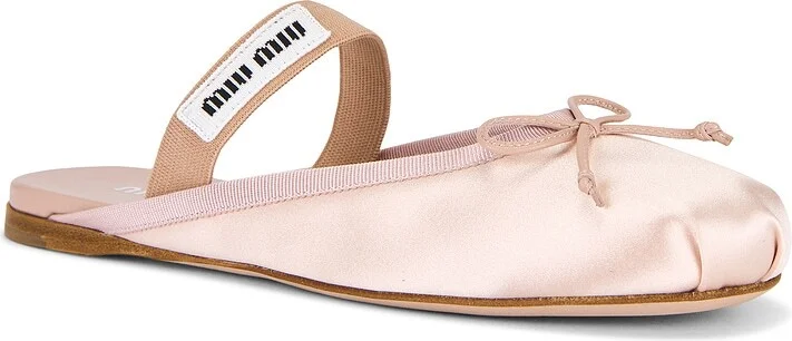 Miu Miu Mule Ballet Flat in Pink - Image 2