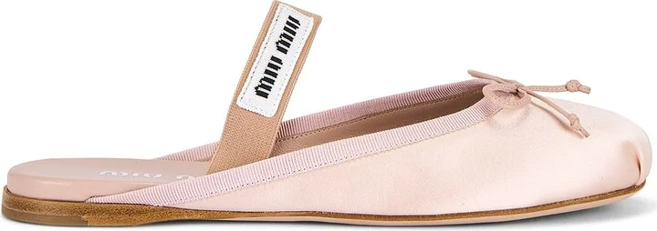 Miu Miu Mule Ballet Flat in Pink