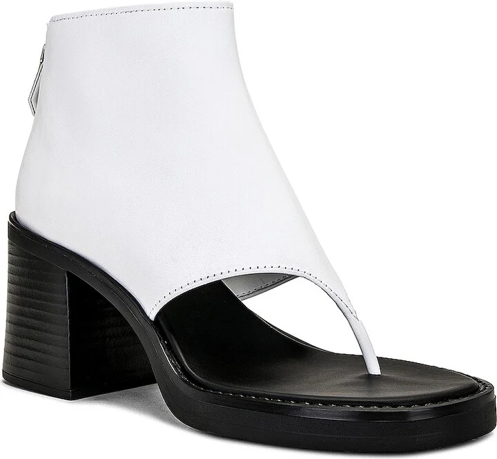 Miu Miu Open Toe Ankle Boot in White - Image 2