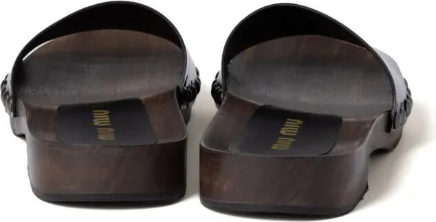 Miu Miu Patent Leather Clogs - Image 3