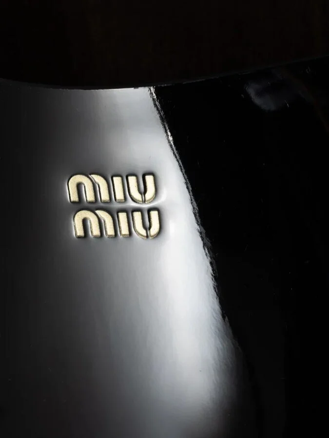 Miu Miu Patent Leather Clogs - Image 4