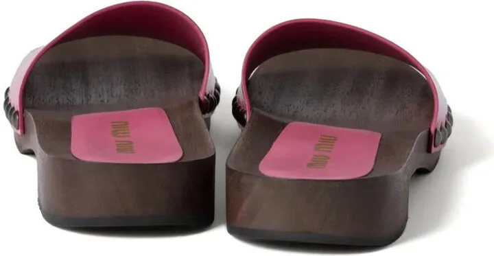 Miu Miu Patent Leather Clogs - Image 4