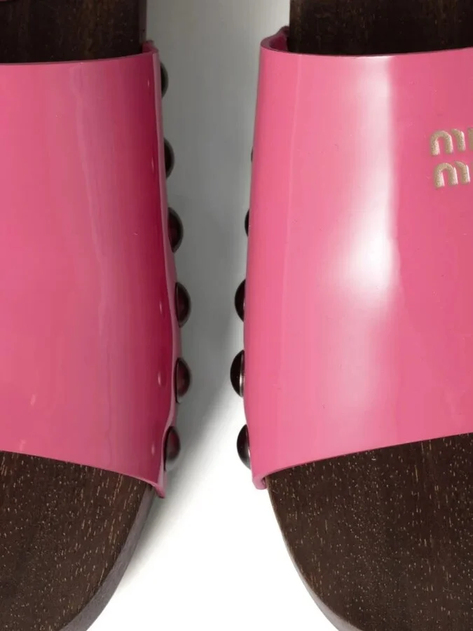 Miu Miu Patent Leather Clogs - Image 5