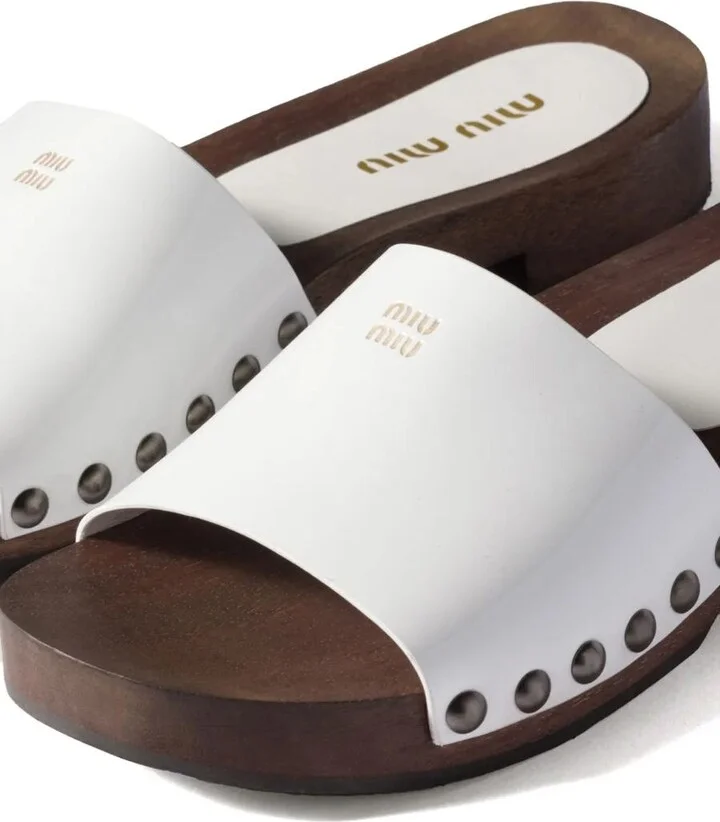 Miu Miu Patent Leather Clogs - Image 5
