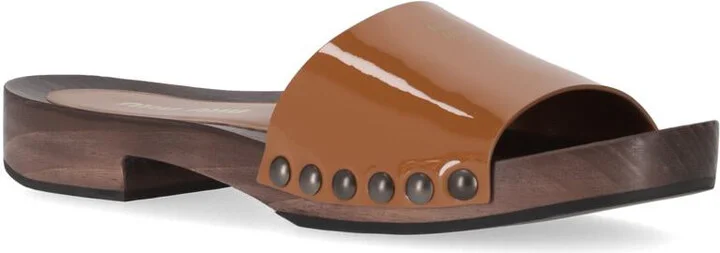 Miu Miu Patent Leather Clogs - Image 2