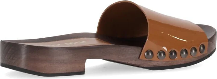 Miu Miu Patent Leather Clogs - Image 4