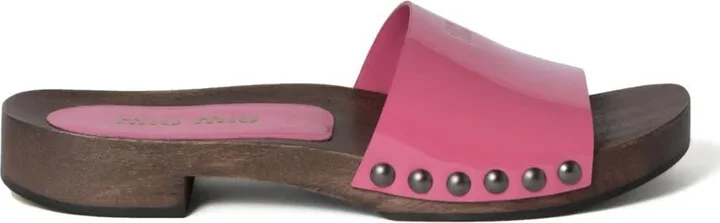 Miu Miu Patent Leather Clogs