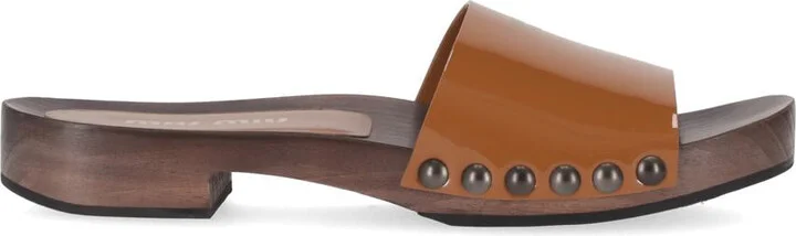 Miu Miu Patent Leather Clogs