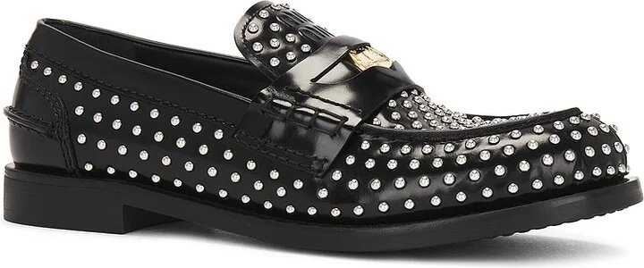 Miu Miu Penny Loafer in Black - Image 2