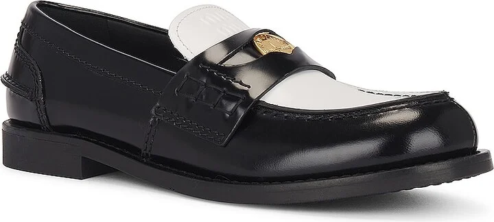 Miu Miu Penny Loafer in Black - Image 2