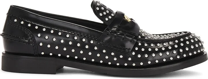 Miu Miu Penny Loafer in Black