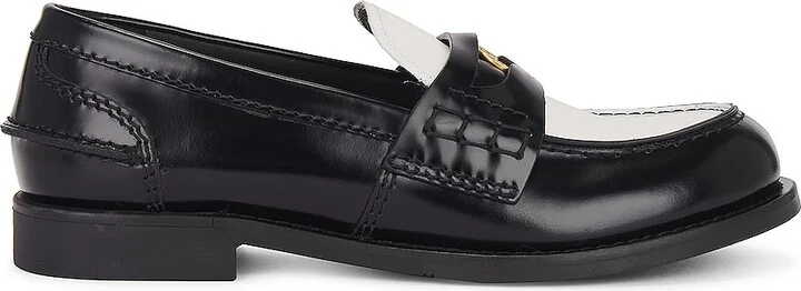 Miu Miu Penny Loafer in Black