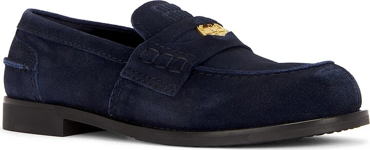 Miu Miu Penny Loafer in Navy - Image 2