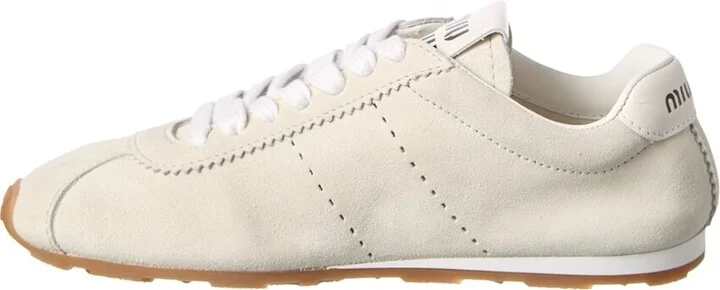 Miu Miu Plume Suede Sneaker - Image 2
