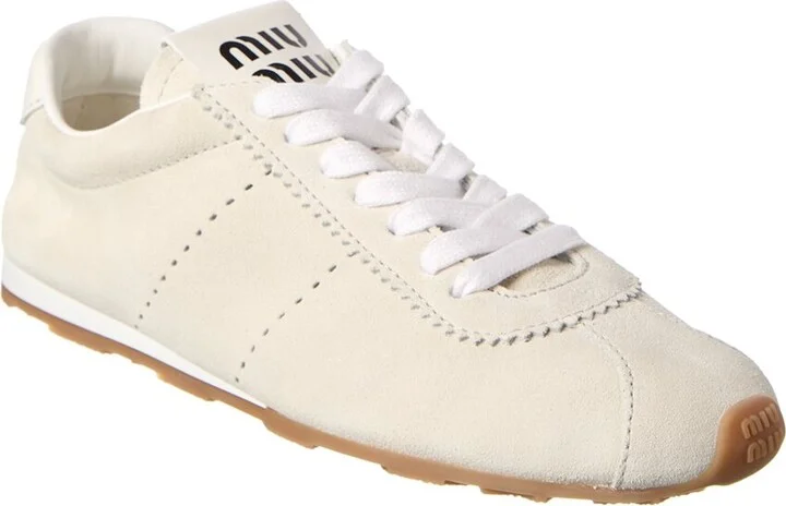 Miu Miu Plume Suede Sneaker
