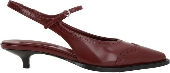 Miu Miu Pointed-Toe Slingback Pumps