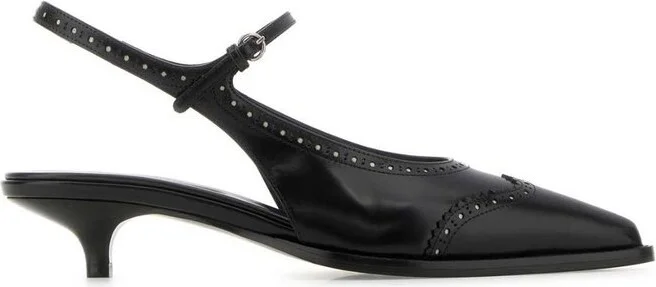 Miu Miu Pointed-Toe Slingback Pumps