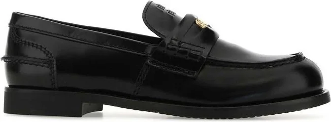 Miu Miu Round Toe Penny Loafers