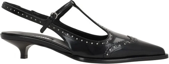 Miu Miu Slingback T-Strap Pumps