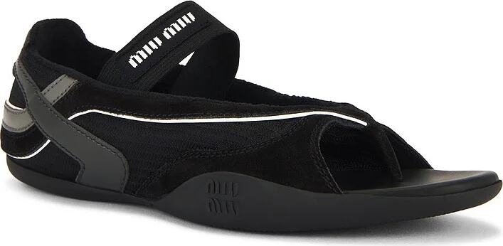 Miu Miu Sneaker Sandal in Black - Image 2