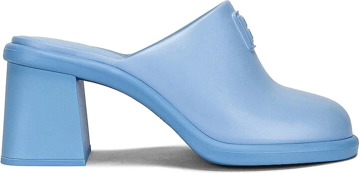 Miu Miu Soft Mules in Baby Blue