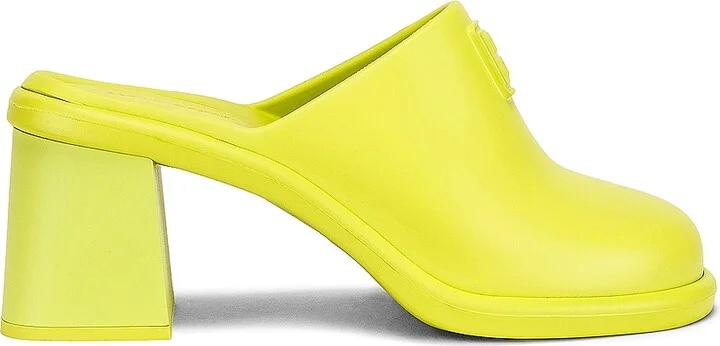 Miu Miu Soft Mules in Green