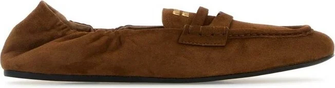 Miu Miu Square Toe Loafers