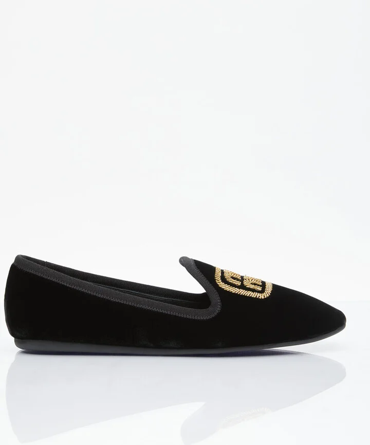 Miu Miu Velvet Slipper Loafers - Woman Flats Brown Eu - 40