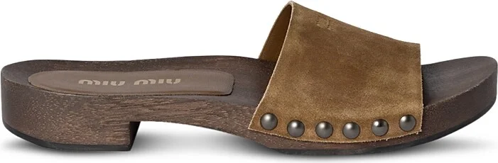 Miu Miu Women's Donna Calzat Slide Sandals