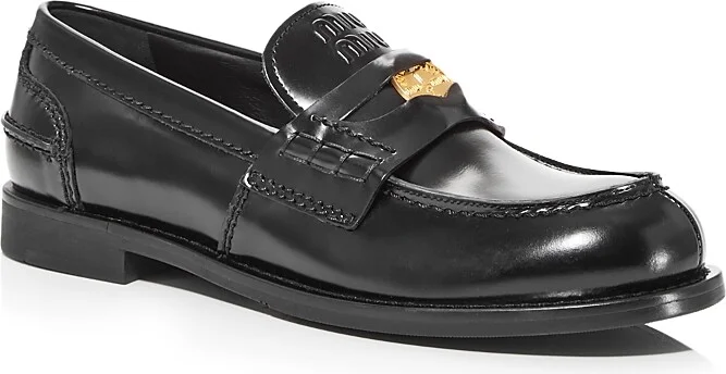 Miu Miu Women's Penny Coin Loafers