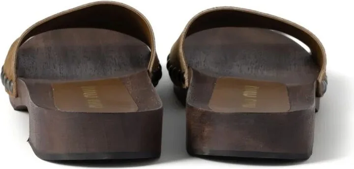 Miu Miu Zoccoli Scamosciato Delave' - Image 4