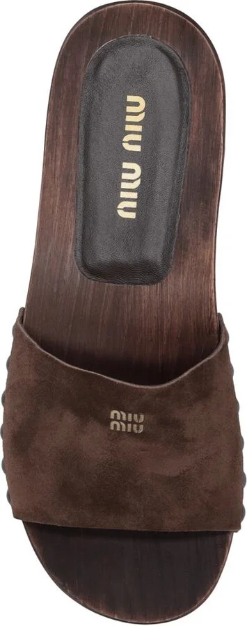 Miu Miu Zoccoli Scamosciato Delave' - Image 3