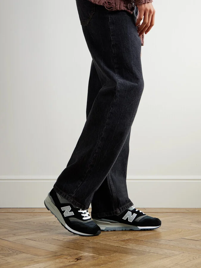MiUS 997 Suede, Mesh and Leather Sneakers - Image 2