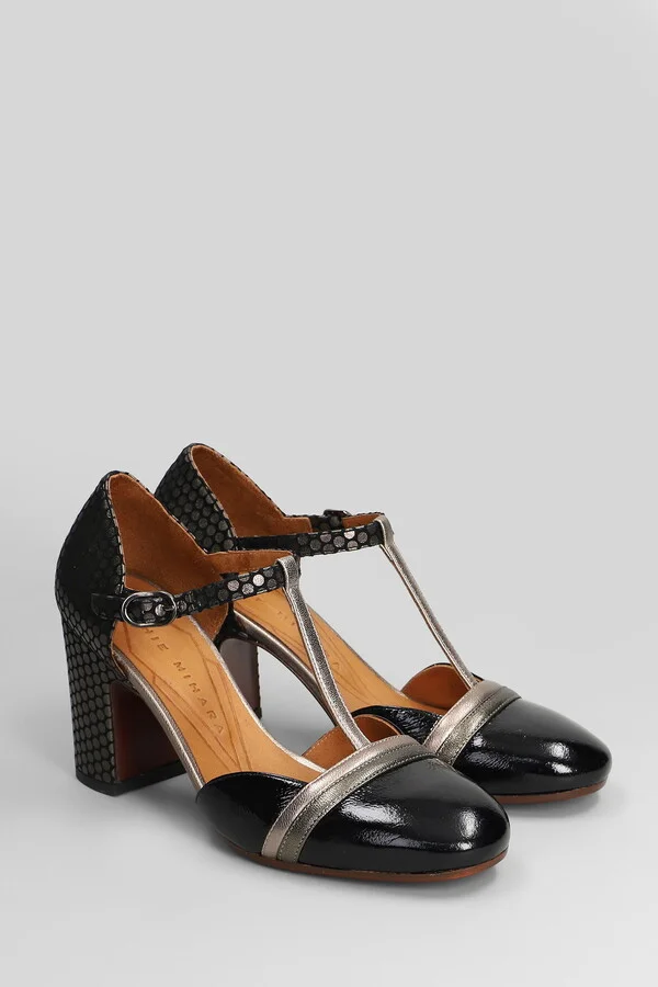 Miver Pumps In Black Leather - Image 2