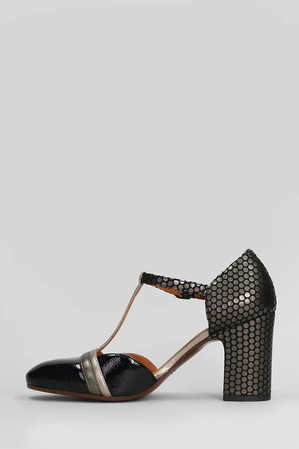 Miver Pumps In Black Leather - Image 3