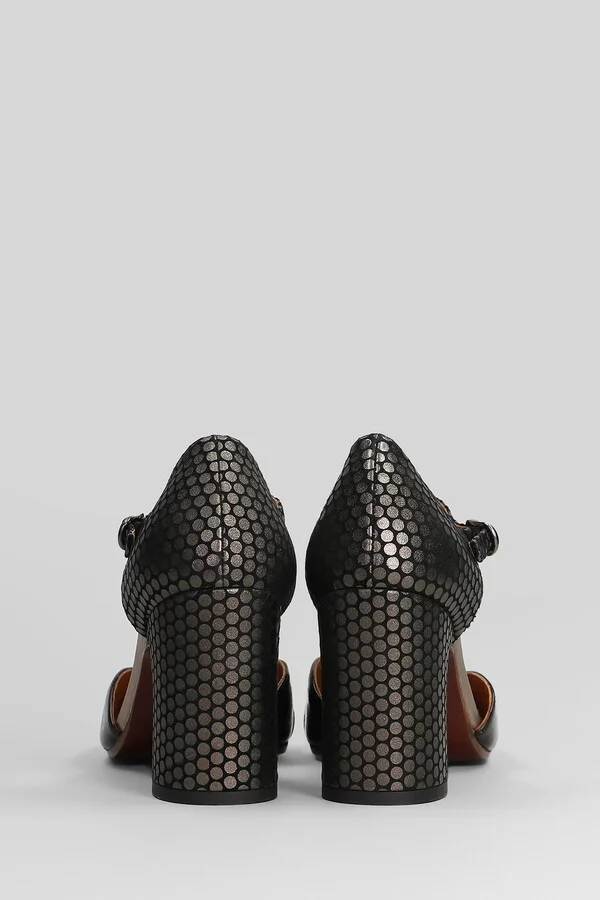 Miver Pumps In Black Leather - Image 4