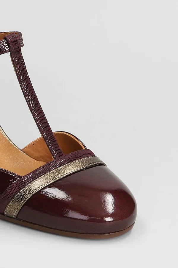 Miver Pumps In Bordeaux Leather - Image 5