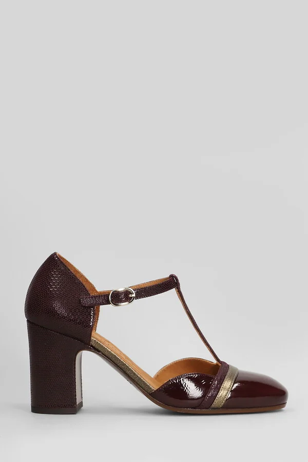 Miver Pumps In Bordeaux Leather