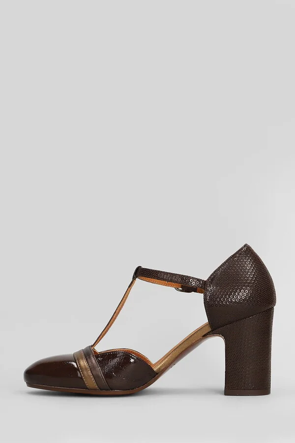 Miver Pumps In Brown Leather - Image 3