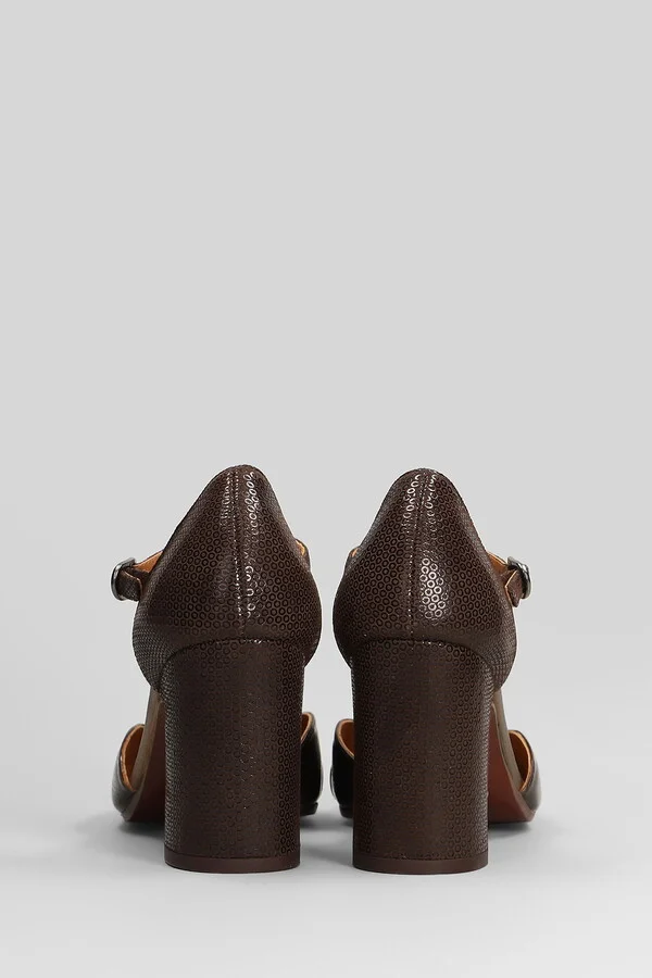 Miver Pumps In Brown Leather - Image 4