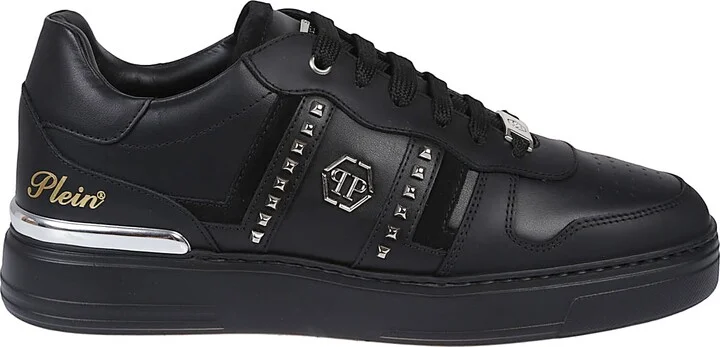 Mix Cut Studs Low Top Sneakers